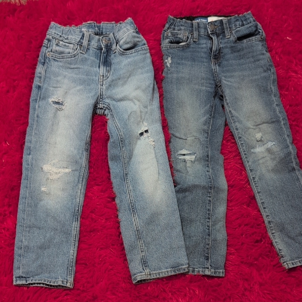 Distressed Blue Jeans for Kids